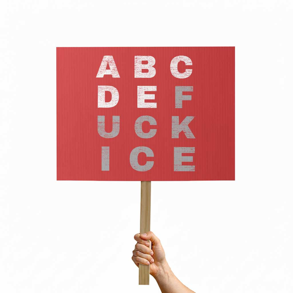 Fck Ice Protest Sign Chinga La Migra Subtle FDT TS10 Horizontal 18