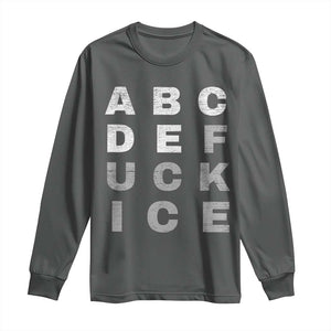 Fck Ice Long Sleeve Shirt Chinga La Migra Subtle FDT TS10 Dark Heather Print Your Wear