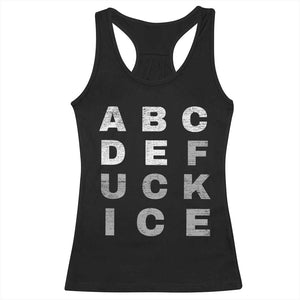 Fck Ice Racerback Tank Top Chinga La Migra Subtle FDT TS10 Black Print Your Wear