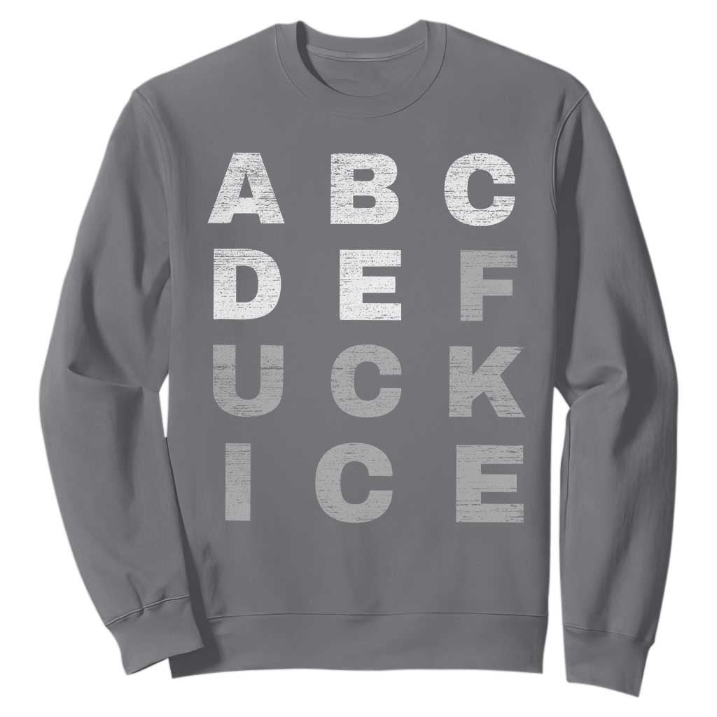 Fck Ice Sweatshirt Chinga La Migra Subtle FDT TS10 Charcoal Print Your Wear