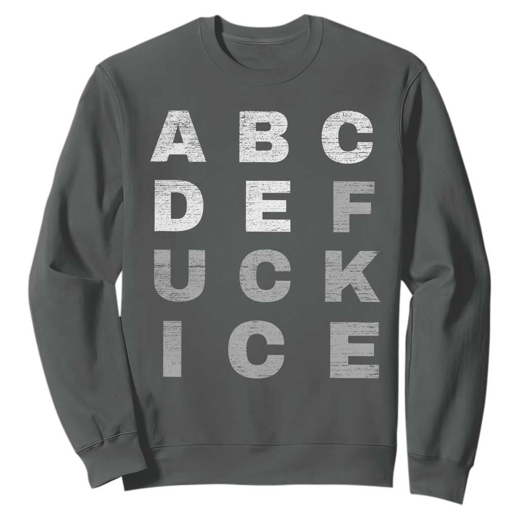 Fck Ice Sweatshirt Chinga La Migra Subtle FDT TS10 Dark Heather Print Your Wear