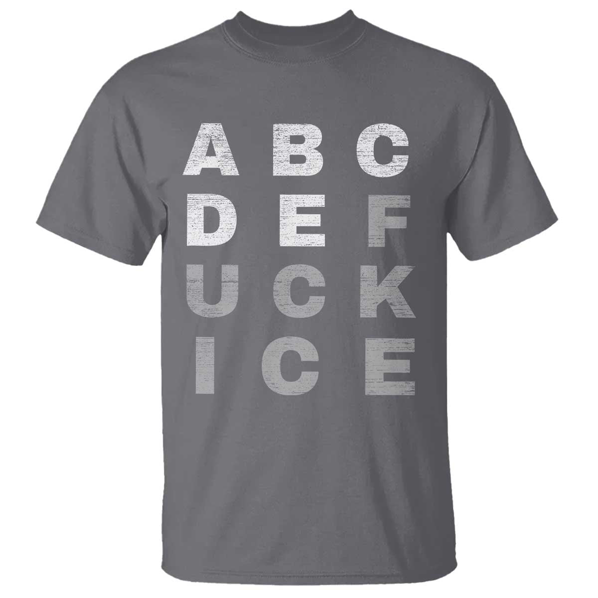 Fck Ice T Shirt Chinga La Migra Subtle FDT TS10 Charcoal Print Your Wear