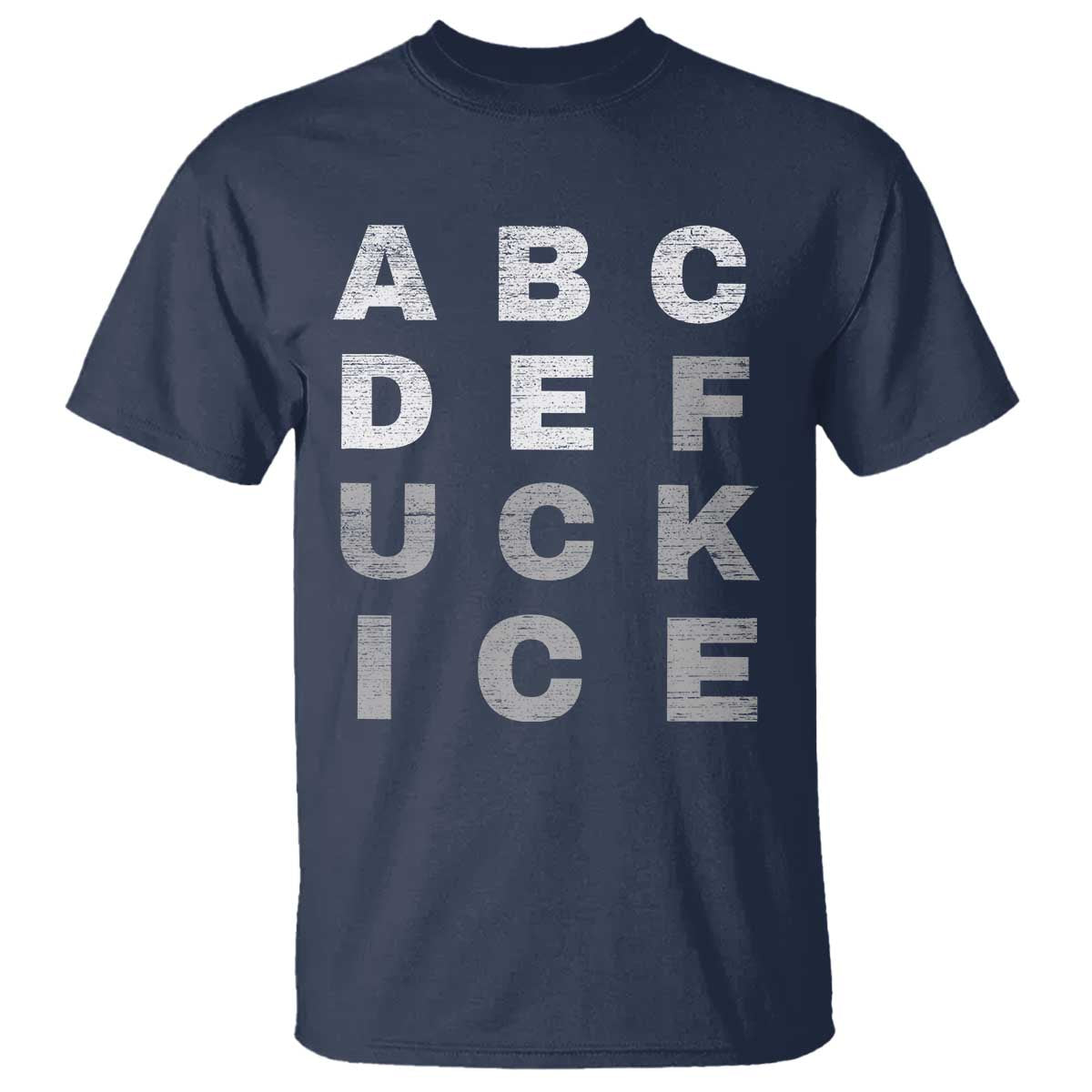 Fck Ice T Shirt Chinga La Migra Subtle FDT TS10 Navy Print Your Wear