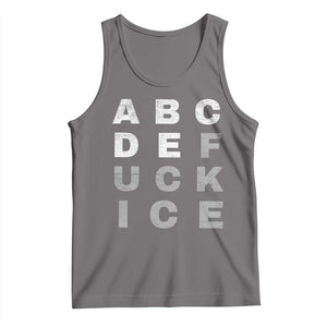Fck Ice Tank Top Chinga La Migra Subtle FDT TS10 Deep Heather Print Your Wear