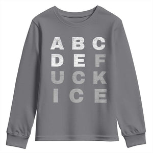 Fck Ice Youth Sweatshirt Chinga La Migra Subtle FDT TS10 Charcoal Print Your Wear