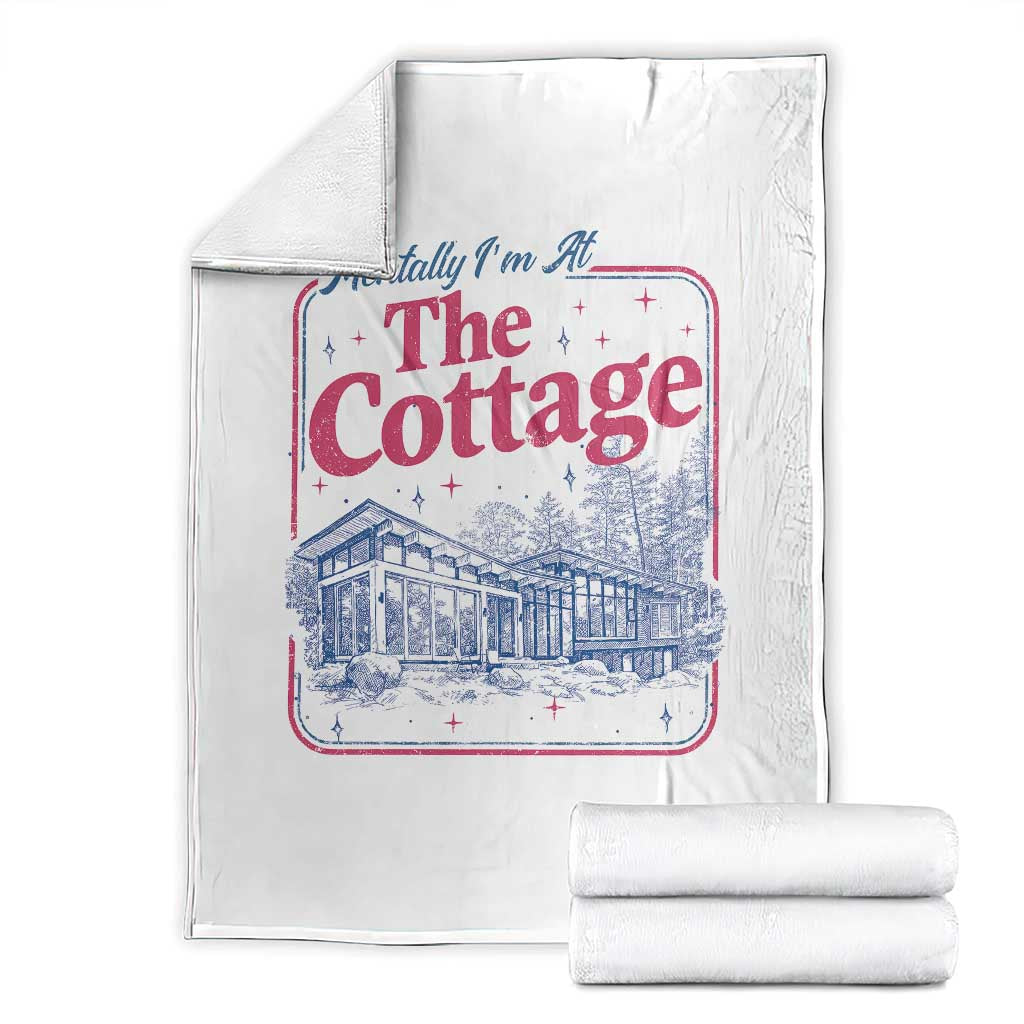 Team Hollanov Fan Throw Blanket Mentally Im At The Cottage LGBT Romance Hockey TS10 White Print Your Wear