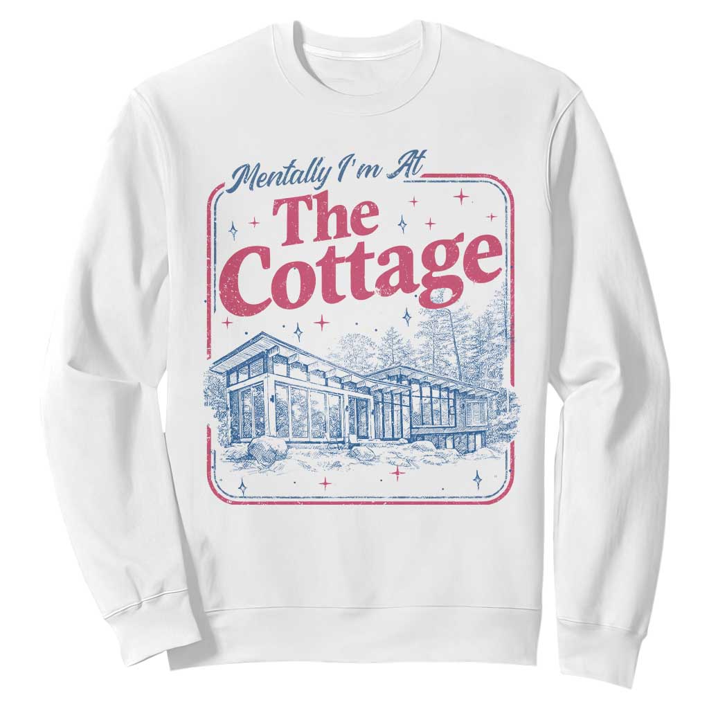 Team Hollanov Fan Sweatshirt Mentally Im At The Cottage LGBT Romance Hockey TS10 White Print Your Wear