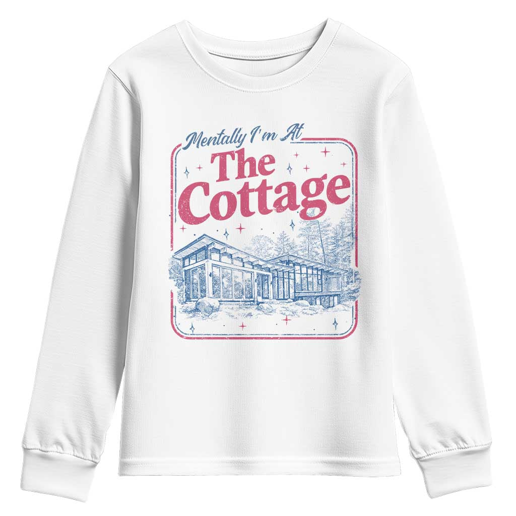 Team Hollanov Fan Youth Sweatshirt Mentally Im At The Cottage LGBT Romance Hockey TS10 White Print Your Wear