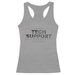 Tech Support Racerback Tank Top IT Support Programmer Engineer TS10 Sport Gray Print Your Wear