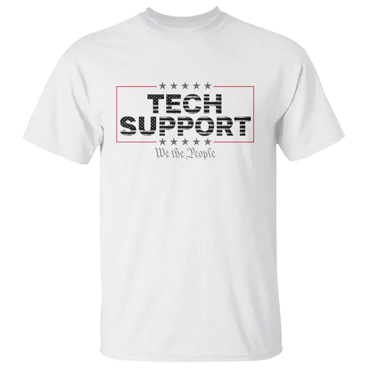 Tech Support T Shirt IT Support Programmer Engineer TS10 White Print Your Wear