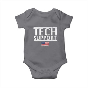 Tech Support Baby Onesie IT Support Programmer Engineer Elon Musk TS10 Charcoal Print Your Wear