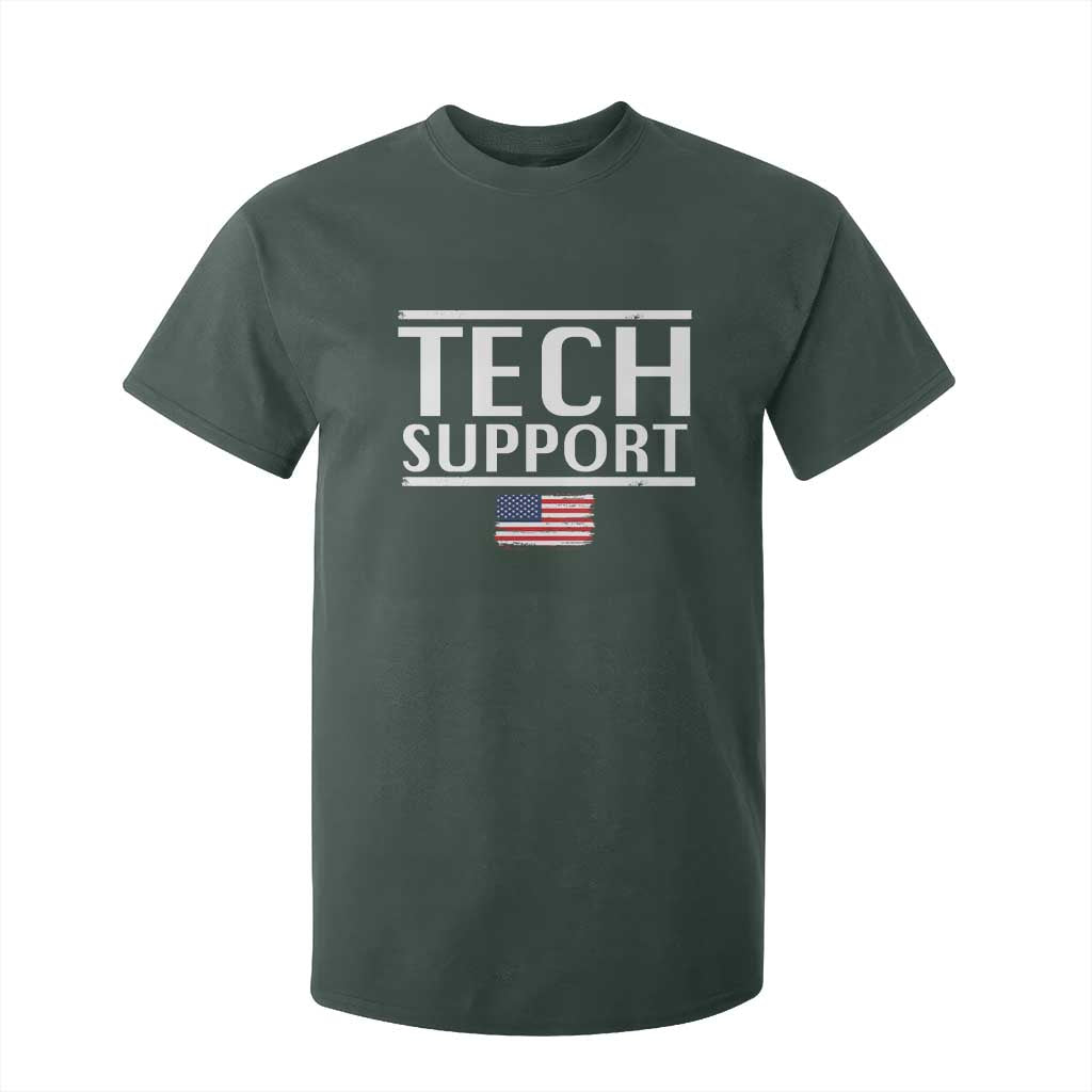 Tech Support T Shirt For Kid IT Support Programmer Engineer Elon Musk TS10 Dark Forest Green Print Your Wear