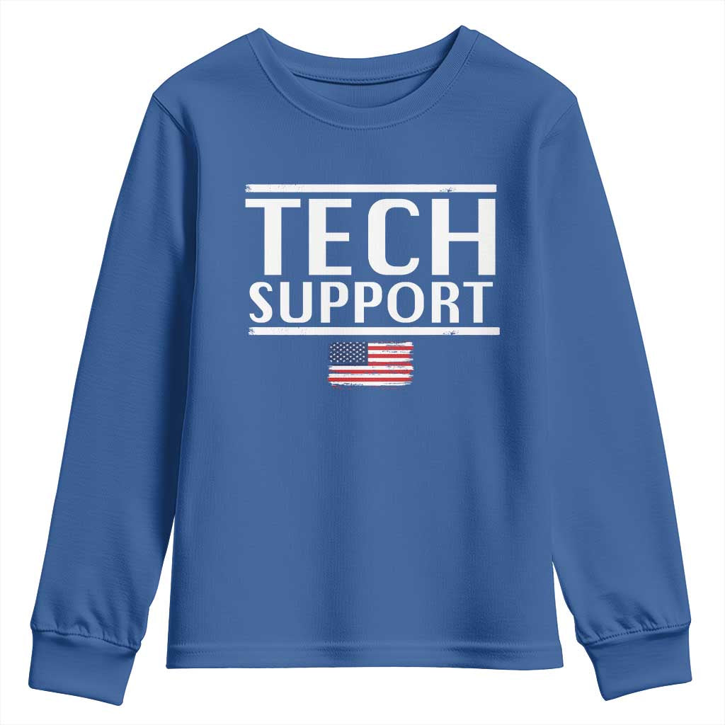 Tech Support Youth Sweatshirt IT Support Programmer Engineer Elon Musk TS10 Royal Blue Print Your Wear