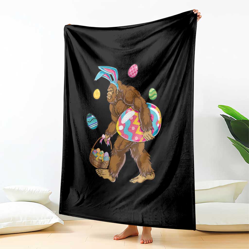 Bigfoot Easter Throw Blanket Funny Sasquatch Eggs Hunting TS10 Print Your Wear