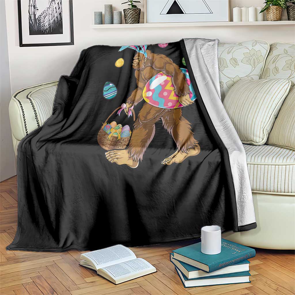 Bigfoot Easter Throw Blanket Funny Sasquatch Eggs Hunting TS10 Print Your Wear