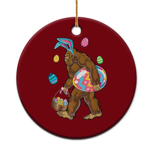 Bigfoot Easter Ceramic Ornament Funny Sasquatch Eggs Hunting TS10 1pc Red Print Your Wear