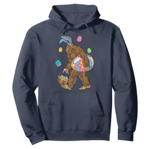 Bigfoot Easter Hoodie Funny Sasquatch Eggs Hunting TS10 Navy Print Your Wear