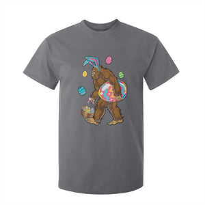 Bigfoot Easter T Shirt For Kid Funny Sasquatch Eggs Hunting TS10 Charcoal Print Your Wear