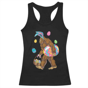 Bigfoot Easter Racerback Tank Top Funny Sasquatch Eggs Hunting TS10 Black Print Your Wear