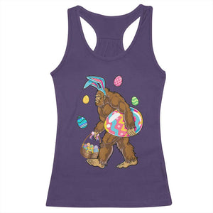 Bigfoot Easter Racerback Tank Top Funny Sasquatch Eggs Hunting TS10 Purple Print Your Wear