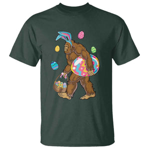 Bigfoot Easter T Shirt Funny Sasquatch Eggs Hunting TS10 Dark Forest Green Print Your Wear