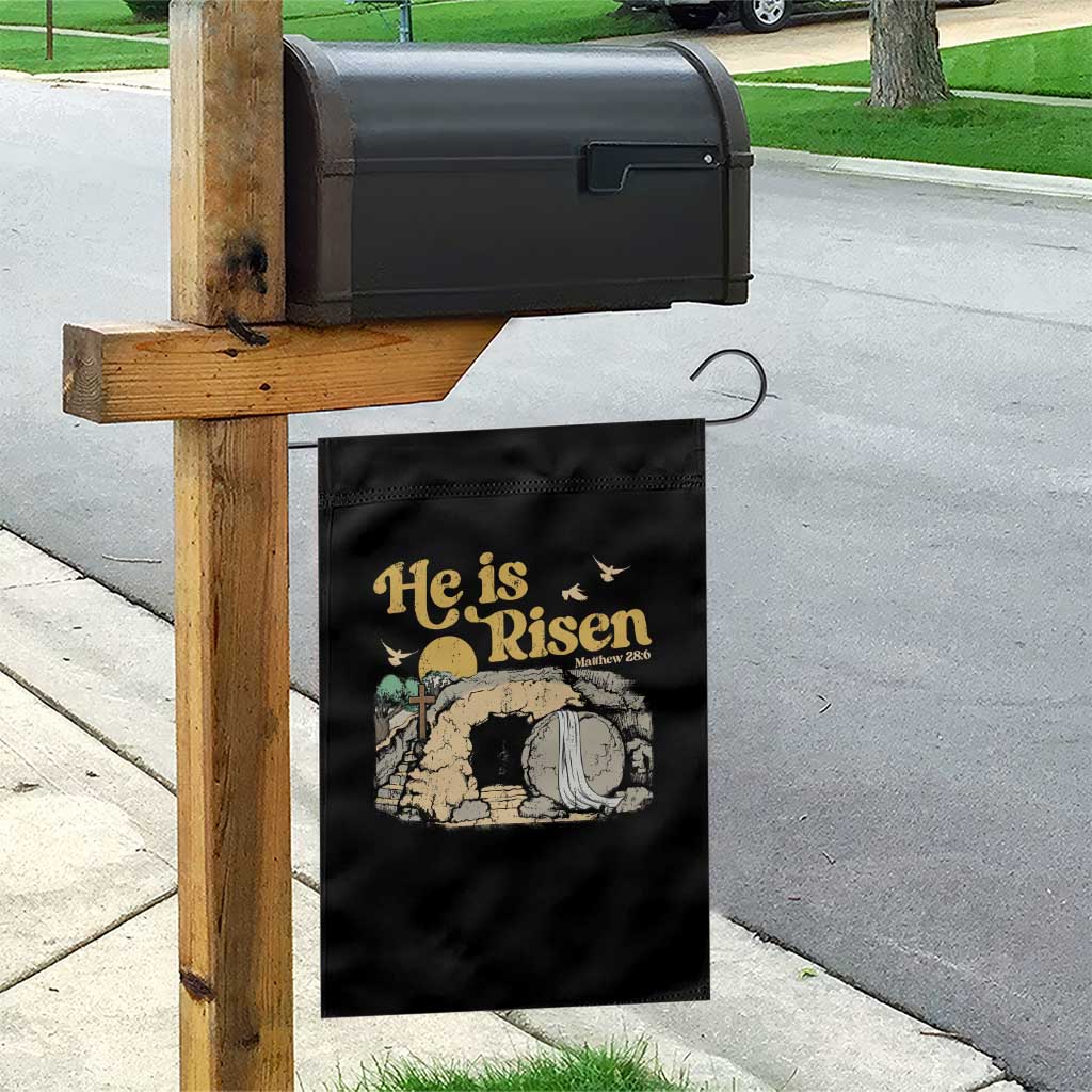 He Is Risen Garden Flag Retro Vintage Easter Jesus Christian Apparel TS10 Print Your Wear