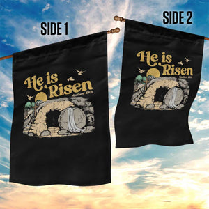 He Is Risen Garden Flag Retro Vintage Easter Jesus Christian Apparel TS10 Print Your Wear