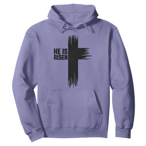 He Is Risen Hoodie Christian Easter Cross TS10 Violet Print Your Wear