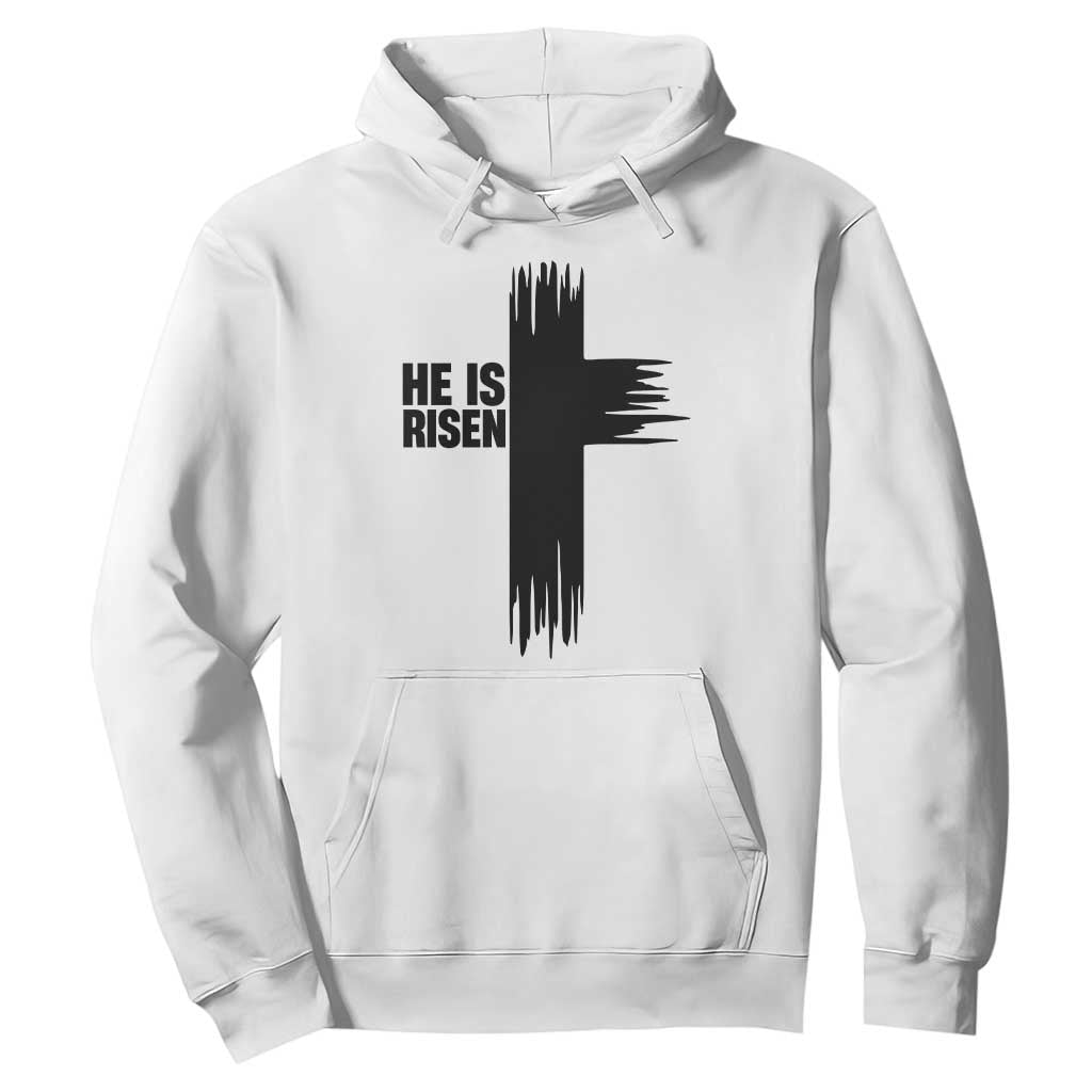 He Is Risen Hoodie Christian Easter Cross TS10 White Print Your Wear