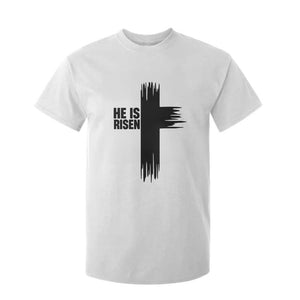 He Is Risen T Shirt For Kid Christian Easter Cross TS10 White Print Your Wear