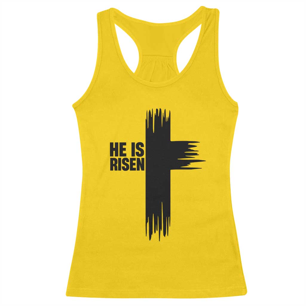 He Is Risen Racerback Tank Top Christian Easter Cross TS10 Daisy Print Your Wear