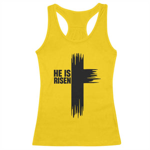 He Is Risen Racerback Tank Top Christian Easter Cross TS10 Daisy Print Your Wear