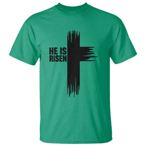 He Is Risen T Shirt Christian Easter Cross TS10 Irish Green Print Your Wear