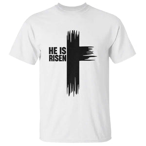 He Is Risen T Shirt Christian Easter Cross TS10 White Print Your Wear