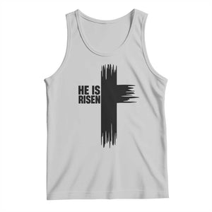 He Is Risen Tank Top Christian Easter Cross TS10 Ash Print Your Wear