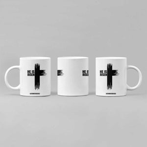 He Is Risen Coffee Mug Christian Easter Cross TS10 Print Your Wear