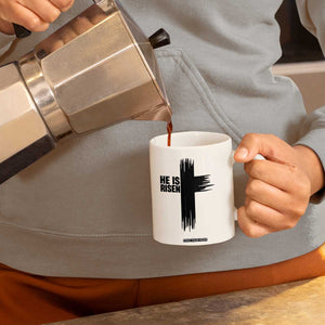 He Is Risen Coffee Mug Christian Easter Cross TS10 Print Your Wear