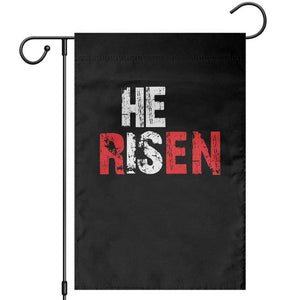 He Is Risen Garden Flag Vintage Christian Religious Faith TS10 Black Print Your Wear