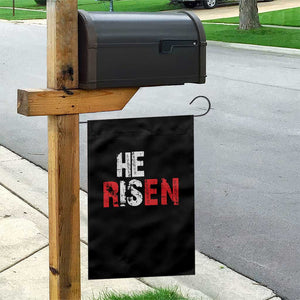 He Is Risen Garden Flag Vintage Christian Religious Faith TS10 Print Your Wear