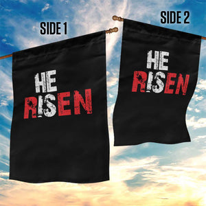 He Is Risen Garden Flag Vintage Christian Religious Faith TS10 Print Your Wear