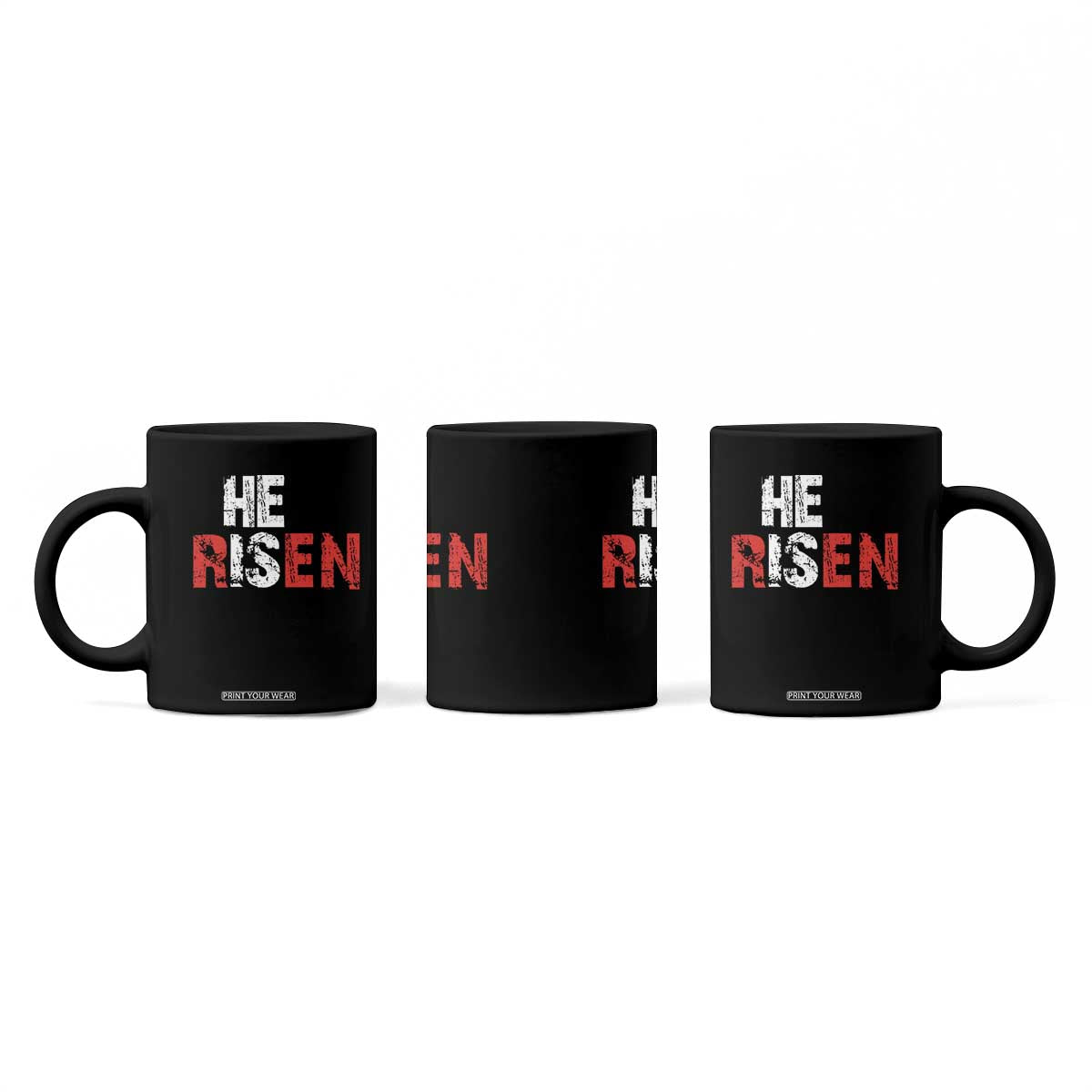 He Is Risen Coffee Mug Vintage Christian Religious Faith TS10 Print Your Wear