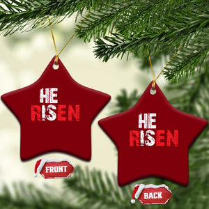 He Is Risen Ceramic Ornament Vintage Christian Religious Faith TS10 Print Your Wear