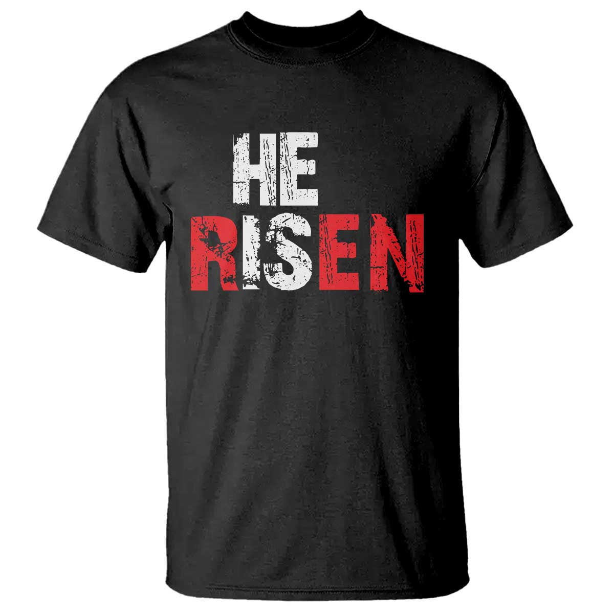 He Is Risen T Shirt Vintage Christian Religious Faith TS10 Black Print Your Wear