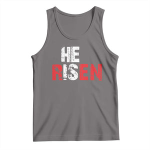 He Is Risen Tank Top Vintage Christian Religious Faith TS10 Deep Heather Print Your Wear