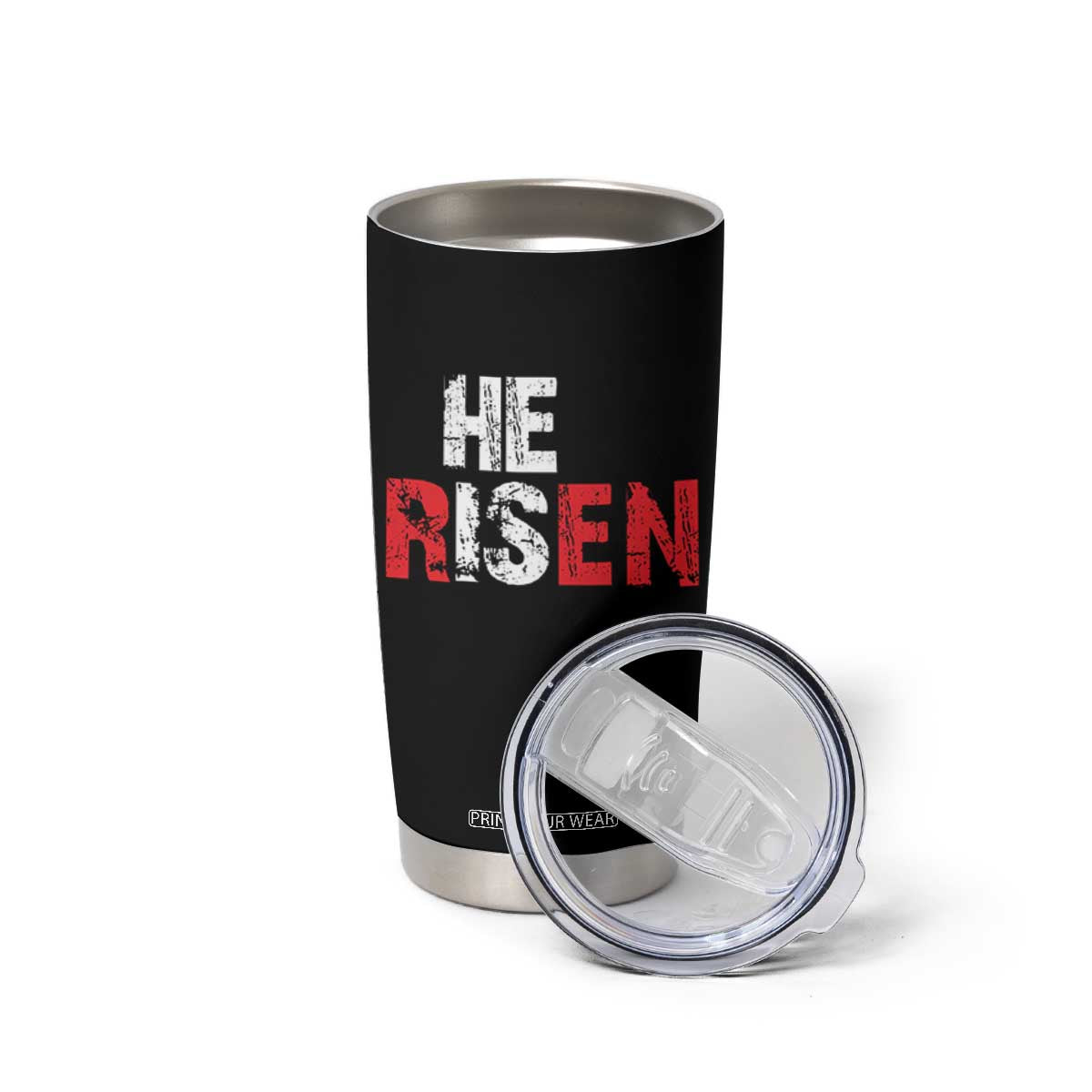 He Is Risen Tumbler Cup Vintage Christian Religious Faith TS10 Print Your Wear