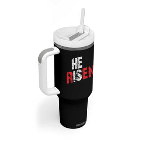 He Is Risen Tumbler With Handle Vintage Christian Religious Faith TS10 Print Your Wear