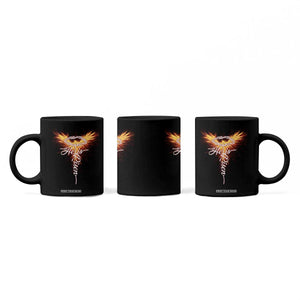 He Is Risen Coffee Mug Jesus Resurrection Easter Christian Cross Phoenix Rising TS10 Print Your Wear