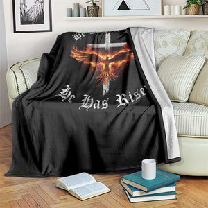 Easter Jesus Has Risen Throw Blanket Christian Religious Phoenix Resurrection Cross TS10 Print Your Wear