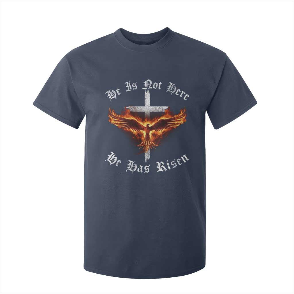 Easter Jesus Has Risen T Shirt For Kid Christian Religious Phoenix Resurrection Cross TS10 Navy Print Your Wear