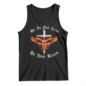 Easter Jesus Has Risen Tank Top Christian Religious Phoenix Resurrection Cross TS10 Black Print Your Wear